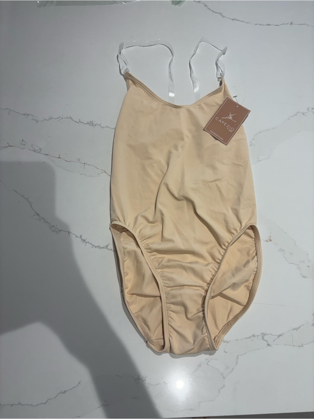 NWT Capezio Foundations Nude Camisole Leotard S